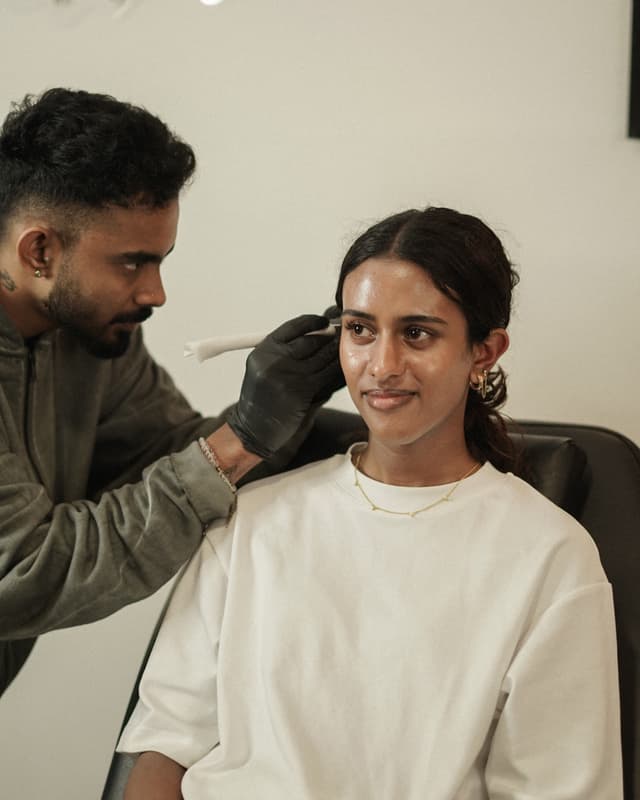 Geometric tattoo piece