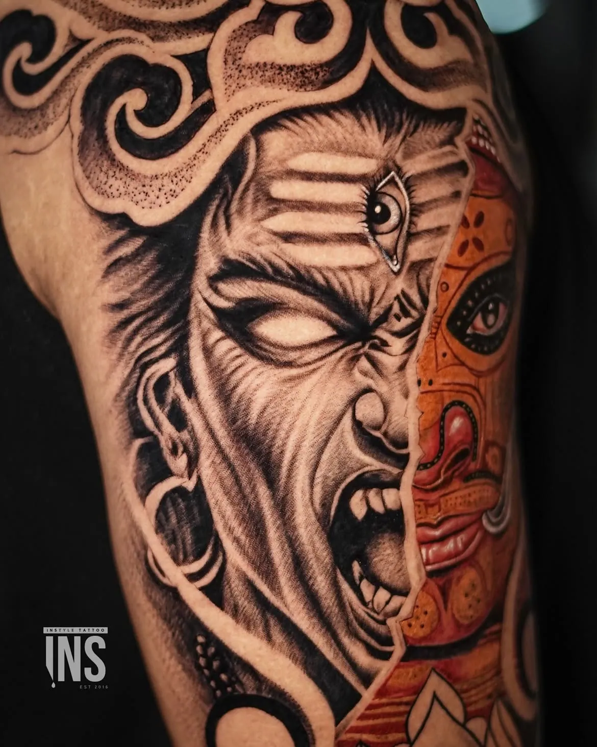 Custom tattoo by Instyle Tattoo Studio, Kochi